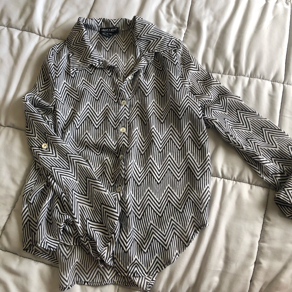Patterned button down